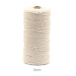 corde macramé coton blanc naturel tissage doux traditionnel artisanal 100m 200m