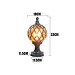 lampe table rétro noir doré géométrique vintage éclairage chambre salle manger led base sphère