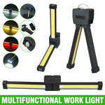 lampe travail multifonctionnelle led rechargeable portable clips magnétiques noir moderne 178mm longueur