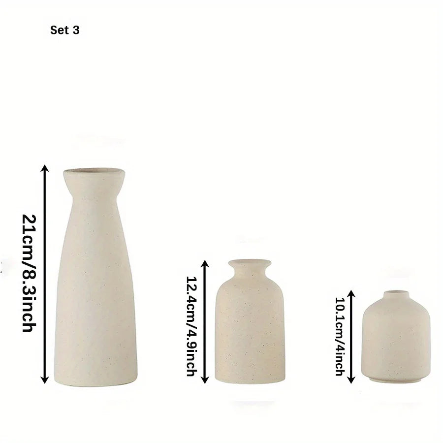 vases céramique crème noir minimaliste japonais zen fleurs séchées branches sèches lotus cônes pin