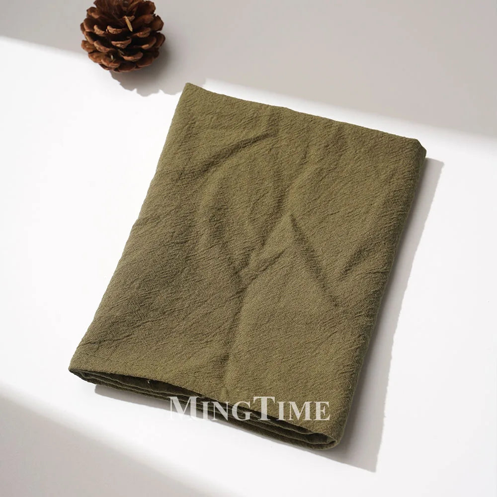 serviettes coton unies réutilisables classiques beige rose vert bleu marine table maison party