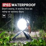 lampe led portable camping rechargeable suspension trépied sangle cuir moderne étancheextérieur