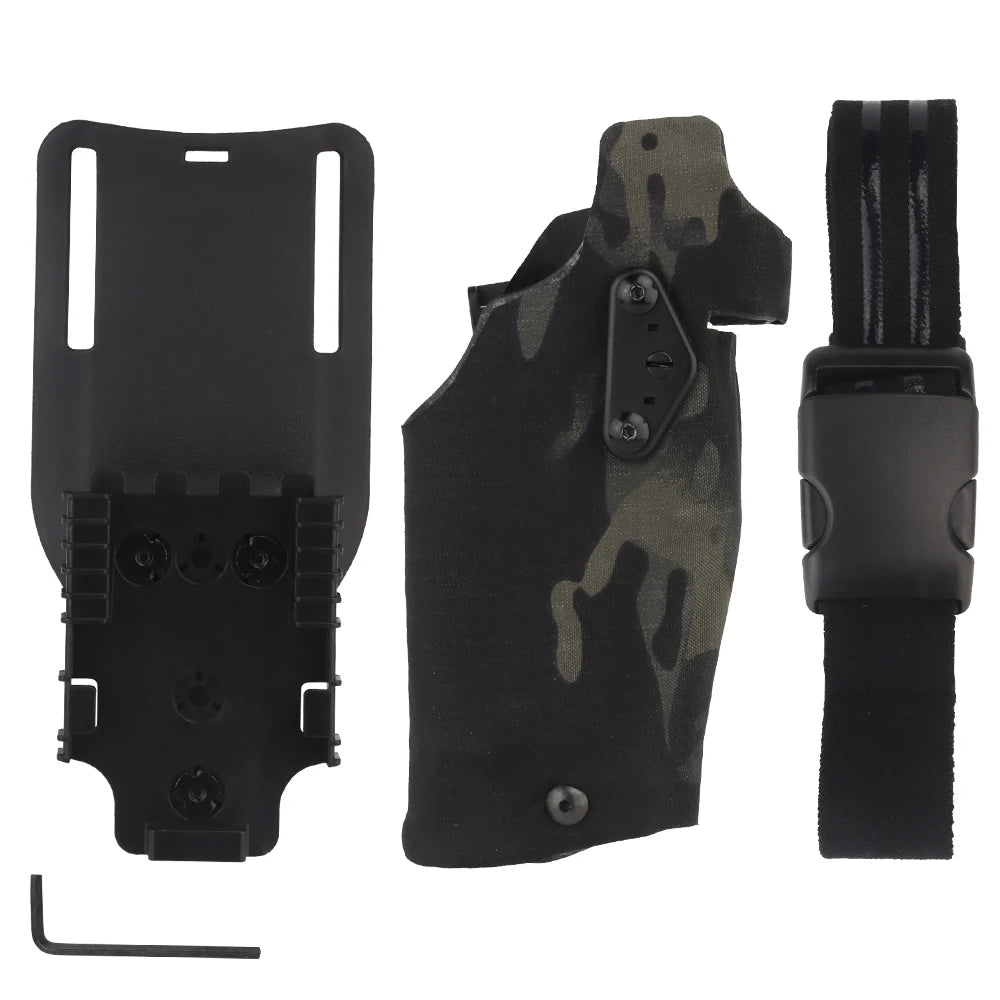 holster glock 17 19 lampe torch multicam camouflage noir mat vert ranger