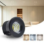 Spot LED 3W Noir Blanc Or Moderne Adhésif 220V LED Driver