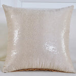 housses coussin paillettes or modernes adhésives polyester 40x40cm decoration maison festive