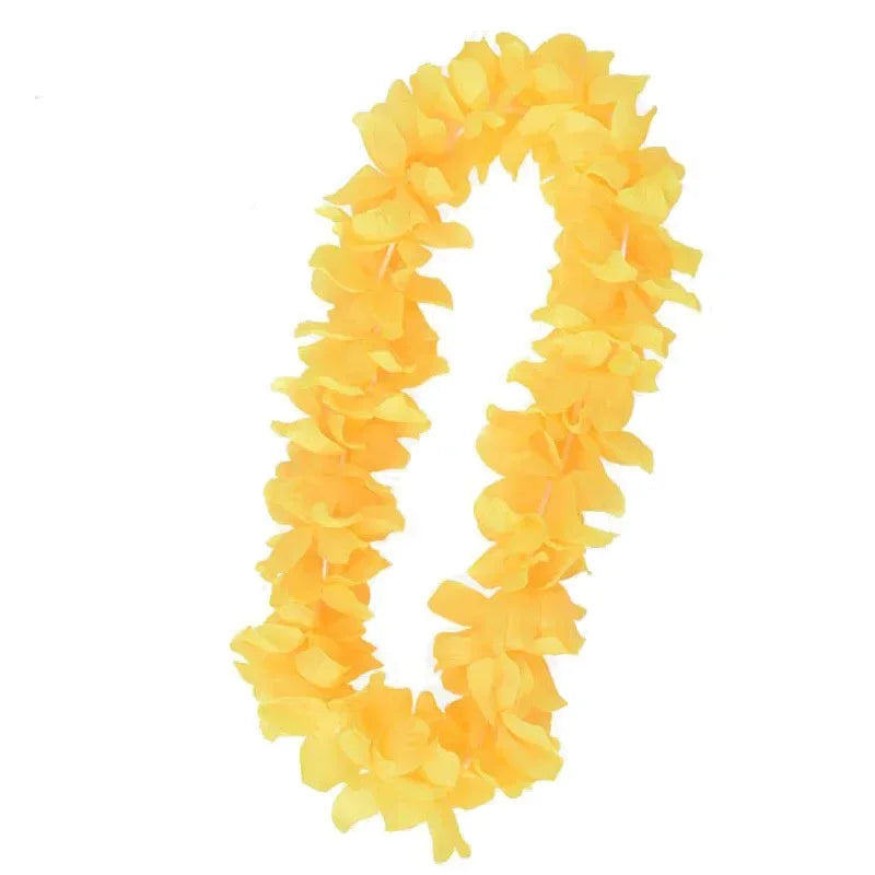 collier fleurs artificielles rouge rose violet jaune bleu vert occasion mariage anniversaire traditionnel