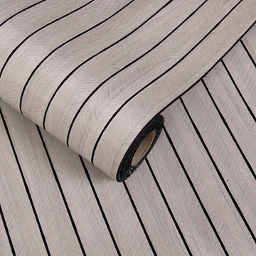 papier peint auto adhésif moderne rayures verticales beige clair enfant chambre cuisine résistant eau