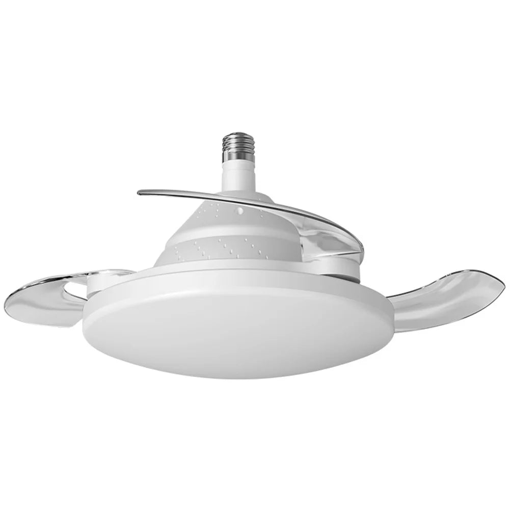 ventilateur moderne blanc lampe intégrée télécommande flux lumineux 2000 82000 éclairage chambre piece minimaliste