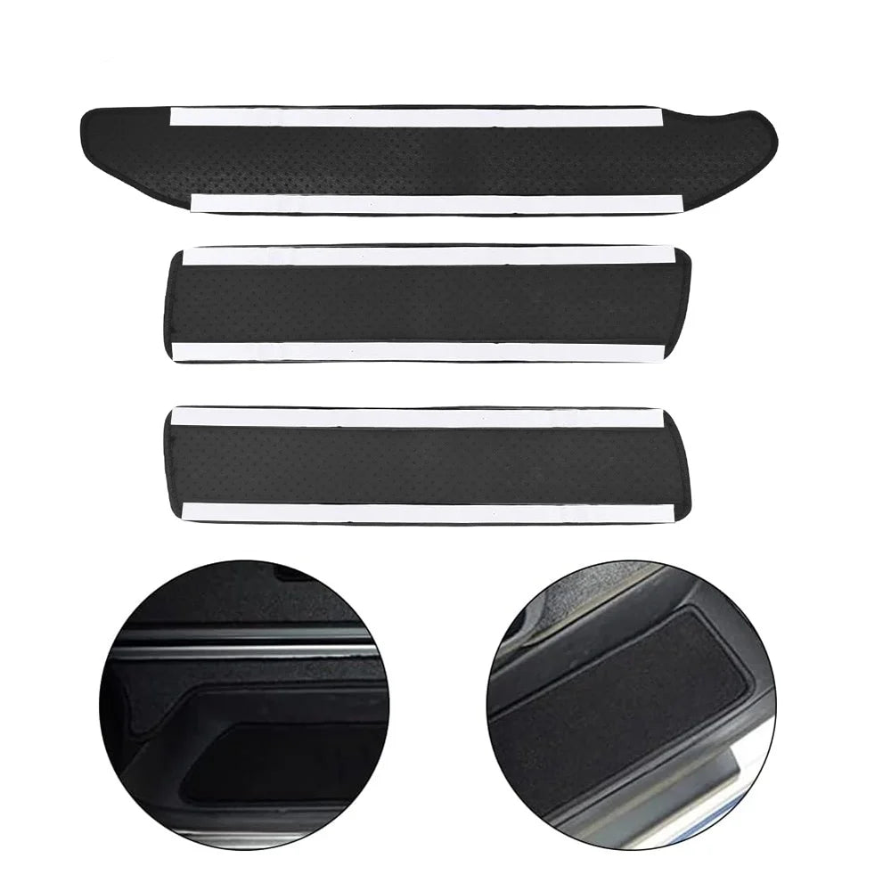 tapis sol voiture noir texture velours classique adhésif trois tapis