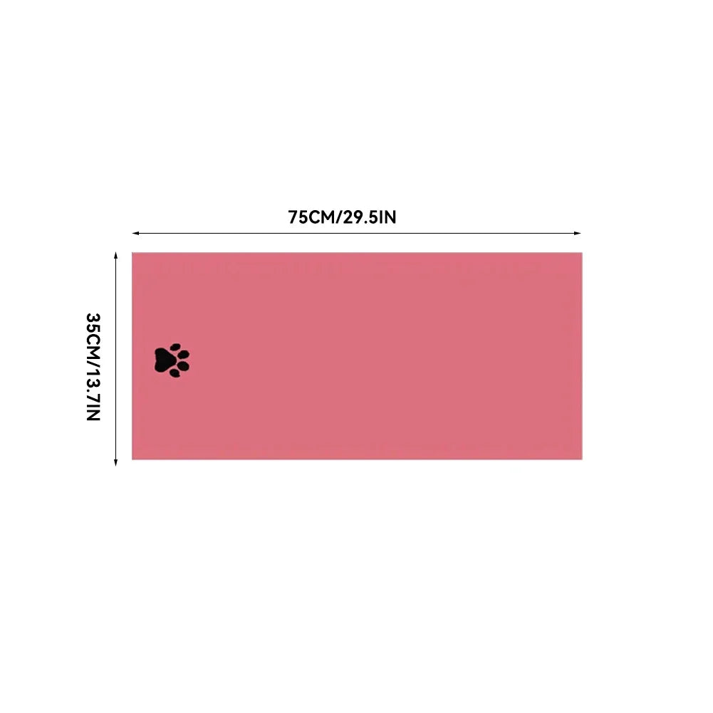 serviette bain animaux patte noire gris rose marron douce moderne absorbante 75cm 100cm