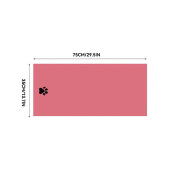 serviette bain animaux patte noire gris rose marron douce moderne absorbante 75cm 100cm