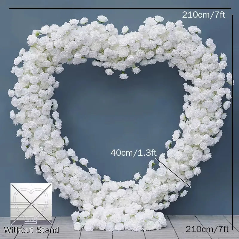 Arche fleurs rose romantique décoration extérieure mariage anniversaire événement table