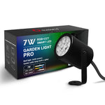 lampe jardin led rgbcct ip66 moderne spiked noire 7w ccc 24v certifications rohs lvd