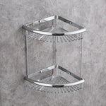 panier d'angle salle bain or rose chrome fileté moderne vis fixation produits