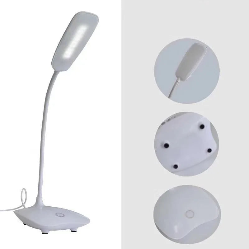 lampe led rechargeable usb veilleuse moderne tête orientable blanc rose bleu