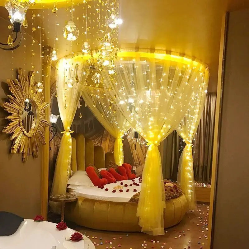 Éclairage de mariage guirlande lumineuse