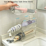 rangement accessoires coiffure transparent clips fixation moderne étui capillaire salon bain