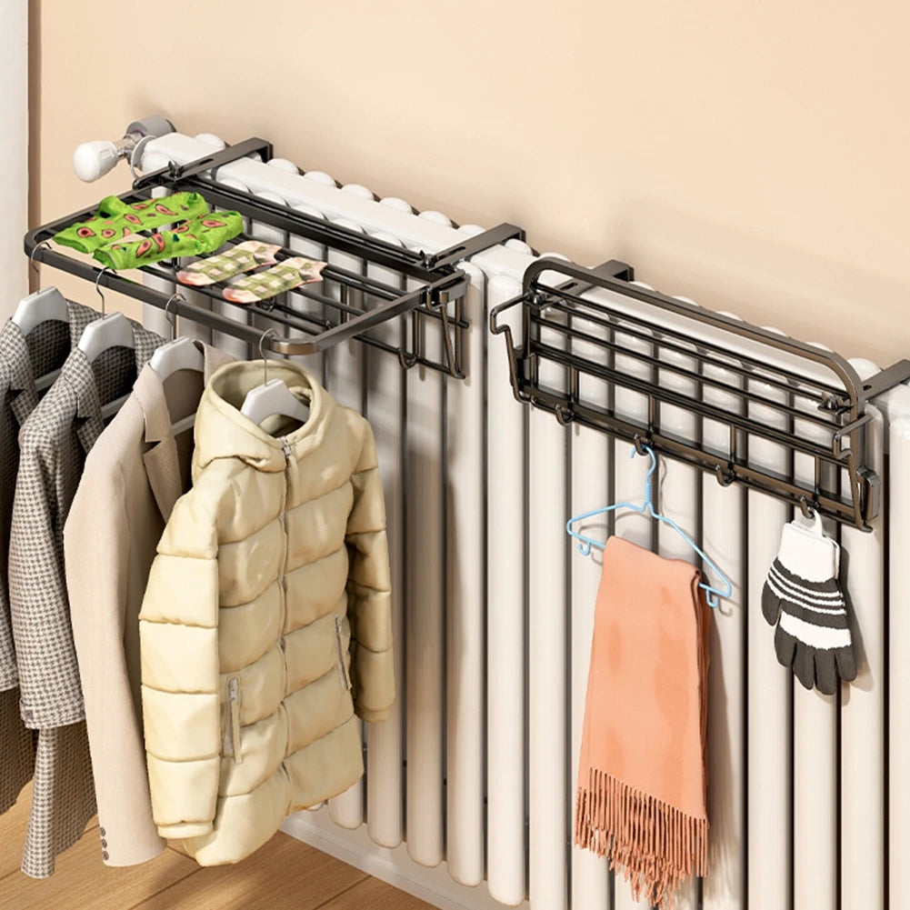 porte serviettes moderne noir blanc grille rangement sans perçage crochet ventouse salle bain rangement