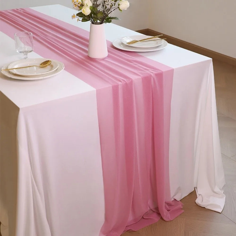 nappe opaque chemin table semi transparent blanc vert différents événementiels mariage receptions