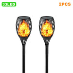 torche solaire imperméable led flamme animée moderne extérieur jardin décoration motifs floraux ip65 abs