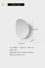lampe murale moderne led blanc acier aluminium éclairage extérieur ip65 fixations garage porte