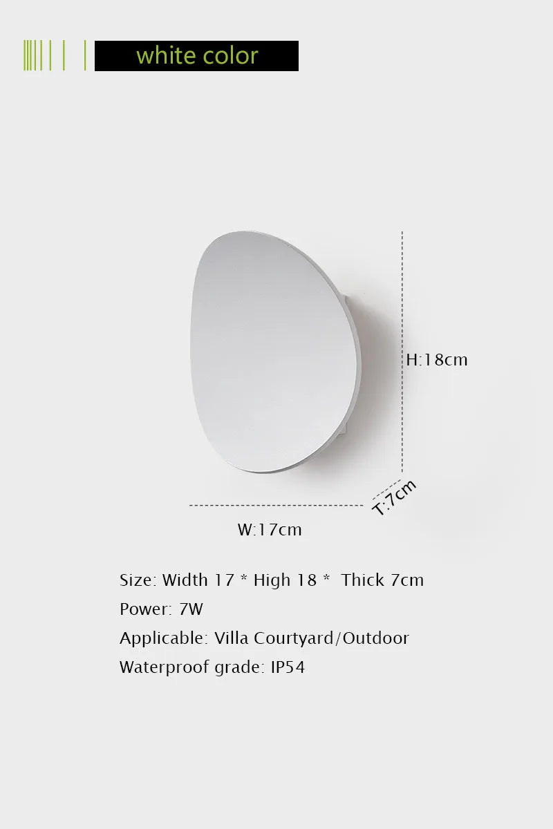 lampe murale moderne led blanc acier aluminium éclairage extérieur ip65 fixations garage porte