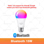ampoule led intelligente e27 blanc multicolore wifi bluetooth decoration maison moderne