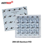 support led pcb aluminium 105mm 92mm lentille réflecteur moderne joint étanche 20w 60w fixations