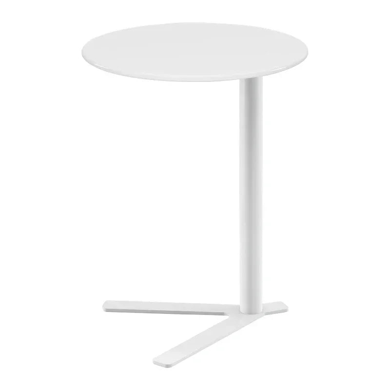table d'appoint moderne table ronde acier inoxydable verre transparent minimaliste décoration maison plateau 48cm