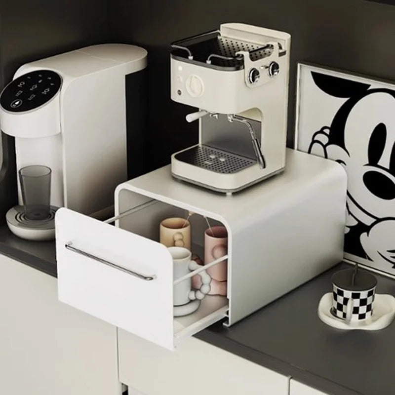 boîte métal blanc moderne boîte gâteaux couvercle poignée compartiments rangement cosmétiquesmédicamentsépices