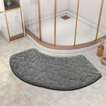 tapis bain moderne rouge texture serpent antidérapant durable salon bain absorbant blanc beige bleu