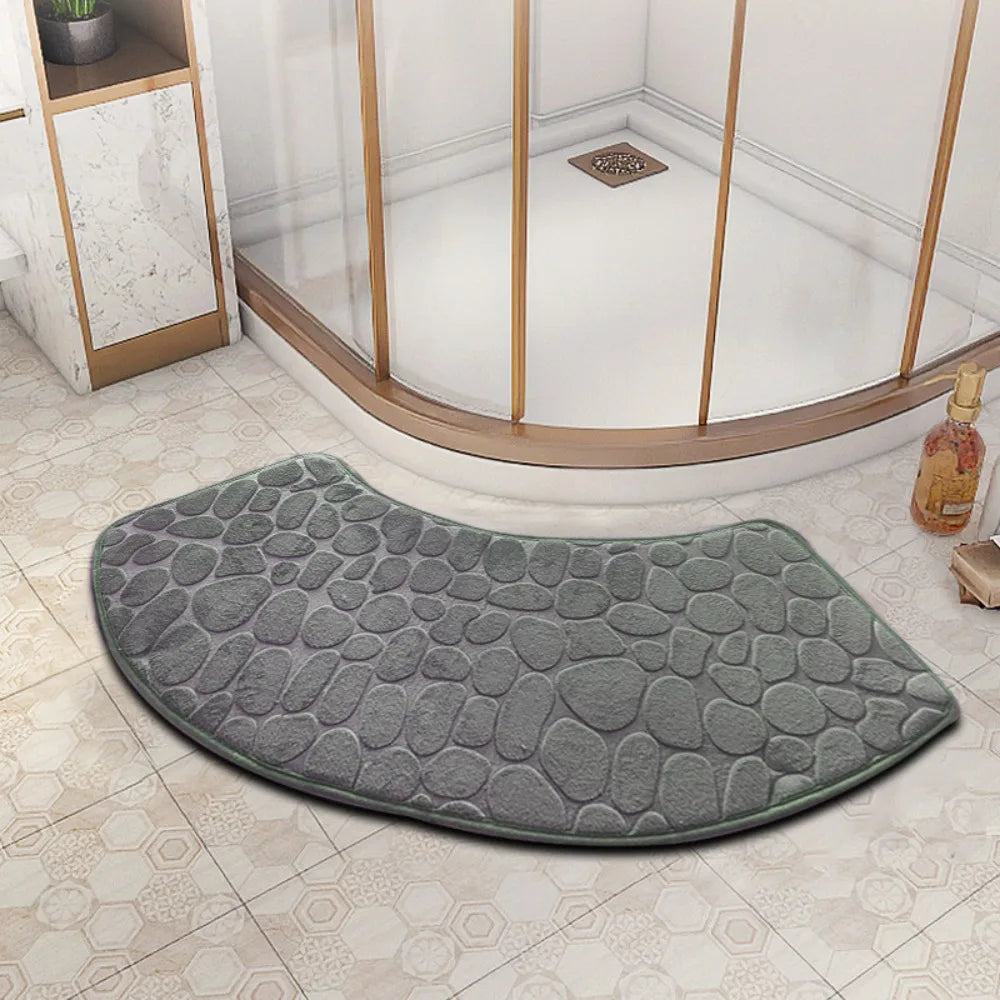 tapis bain moderne rouge texture serpent antidérapant durable salon bain absorbant blanc beige bleu