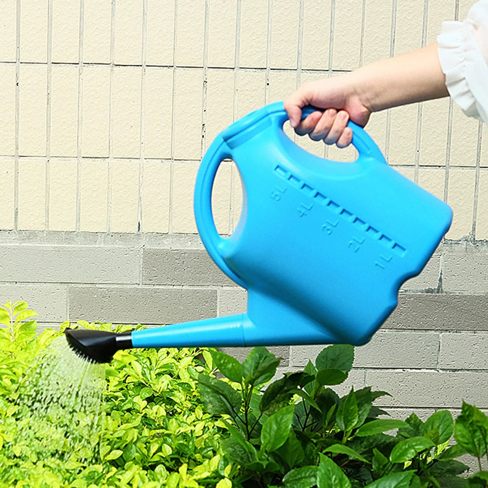 arrosoir moderne plante intérieur extérieur poignée longue tuyau tête arrosage bleu vert large capacité