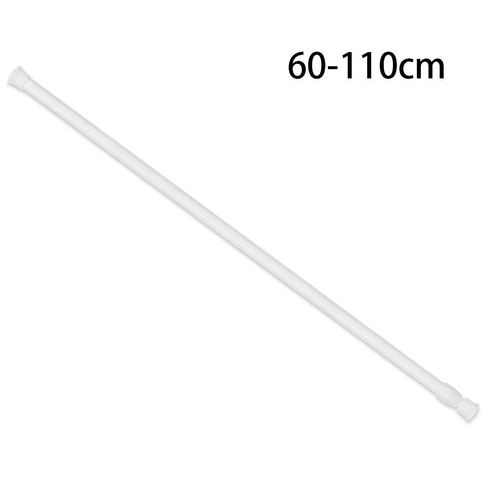 rideau télescopique extensible tige métal blanc moderne adhésif 30cm 50cm 40cm 70cm 50cm 90cm