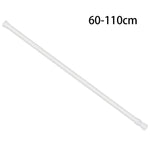 rideau télescopique extensible tige métal blanc moderne adhésif 30cm 50cm 40cm 70cm 50cm 90cm