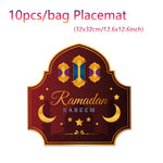 nappes chemins table motifs islamiques ramadan decoratives festives or bleu marine violet emeraude rouge
