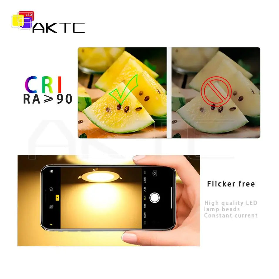 source led cob 11mm 2700k 6000k 8w 12w alu moderne bicolore altauxmeilleurscolors