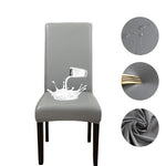 chaise moderne simili cuir tissée imperméable élastique anti poussière noir mariage