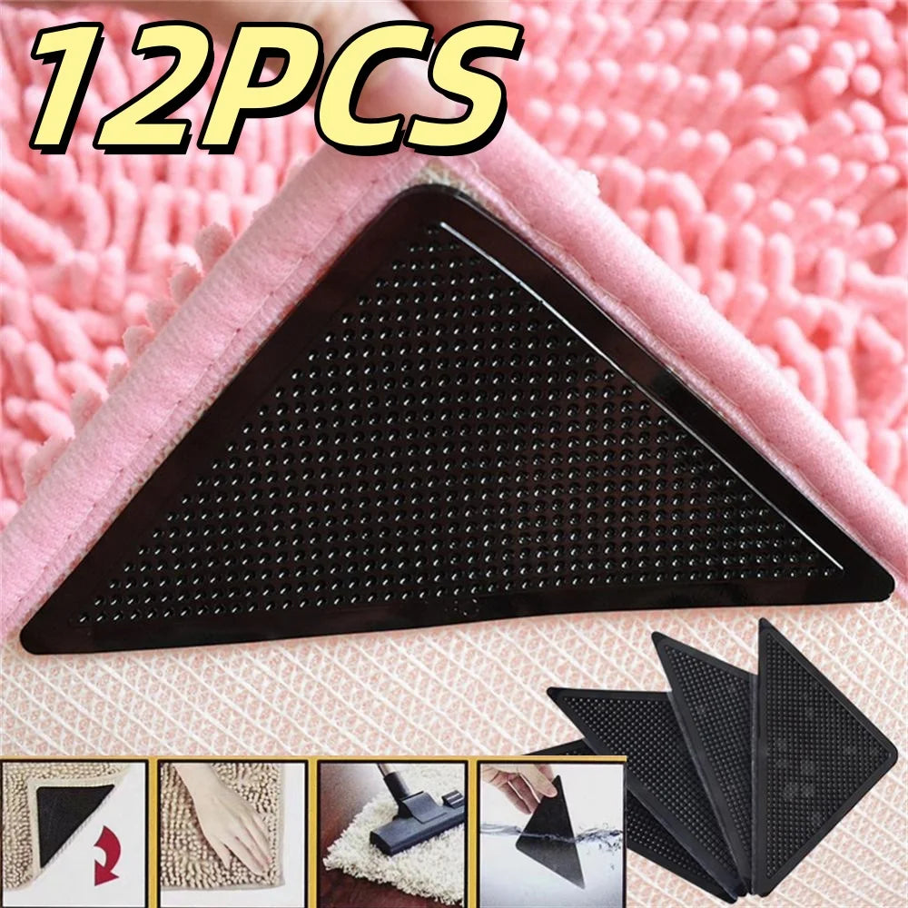 protections angulaires adhésives tapis antidérapants perforations motifs petits trous noir rose rouge beige marron