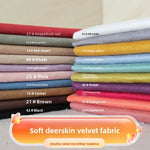 tissu suède double face polyester housse canapé sac couture diy grande largeur uni
