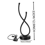 lampe table led tricolore moderne veilleuse contemporaine 20cm câble d'alimentation toujours allumée flux lumineux