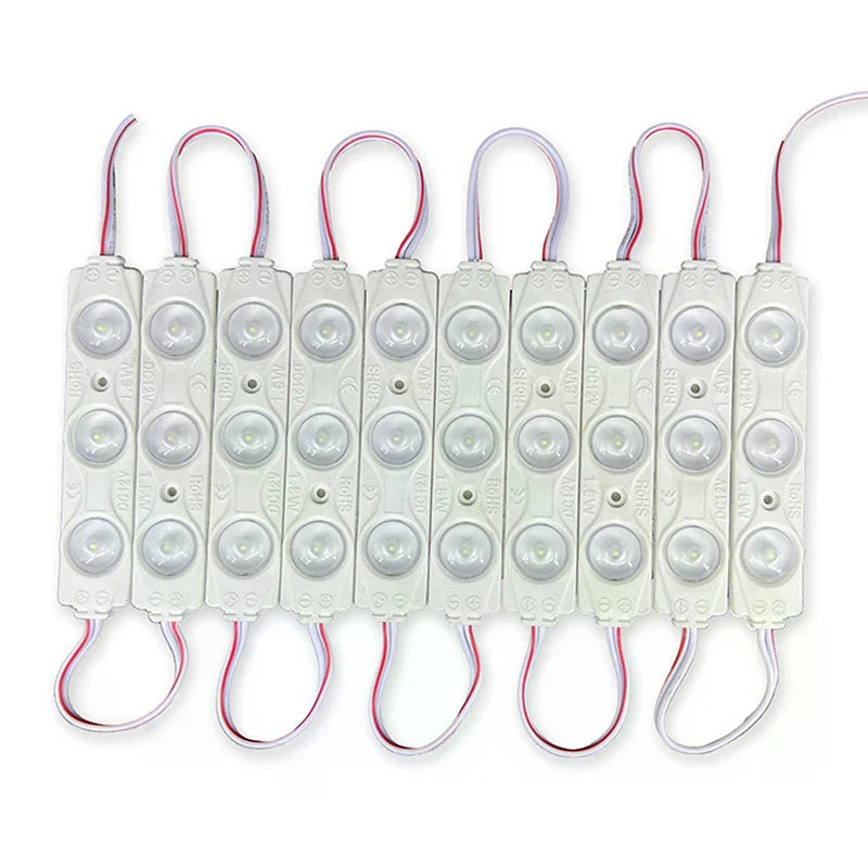 modules led blanc modernes étanches ip67 12v carrés lisses opaques 20 pièces