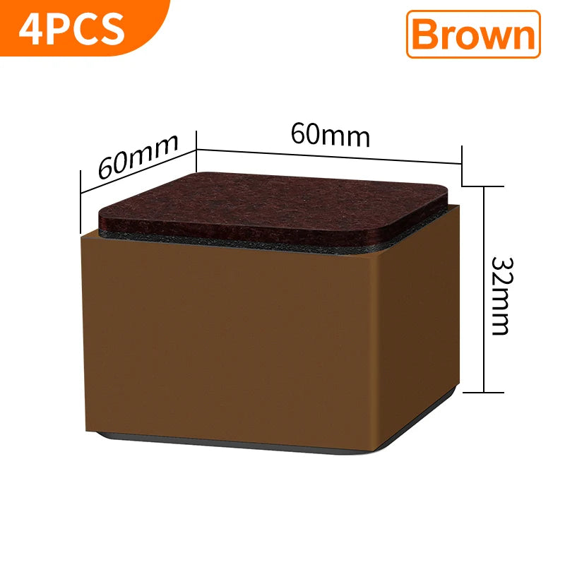 support meubles acier noir protecteur sol anti rayure adhésif 3m