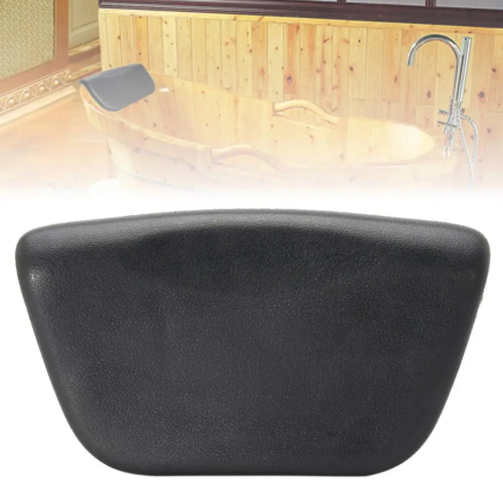 coussin bain noir simili cuir moderne imperméable doux spa repos dorsal