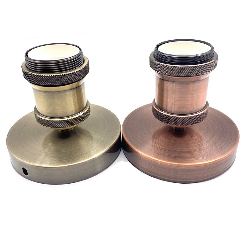 support ampoule vintage or cuivre noir moderne inclusion vis écrous câbles bronze golden