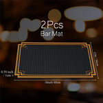 tapis bar noir or grille moderne 18x12 pouces antidérapant salon restaurant
