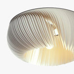 abat jour blanc rayures horizontales suspension moderne acier inoxydable led 4200k 3000k 6500k