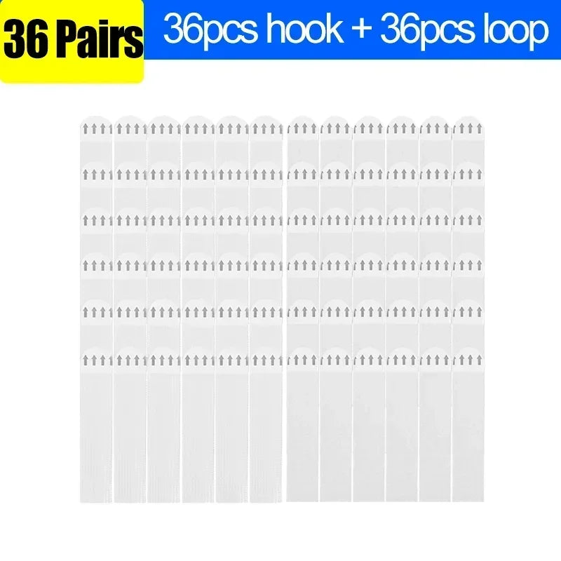 clips fixation murale adhésifs blancs texture tissée moderne sans perçage rideau tableau
