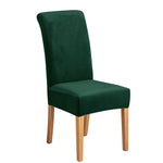Housse chaise velours jaune doré élastique moderne protection meuble Jaune Doré