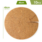 tapis sol fibre coco marron clair naturel rustique 30cm 35cm 40cm 45cm 3mm epaisseur